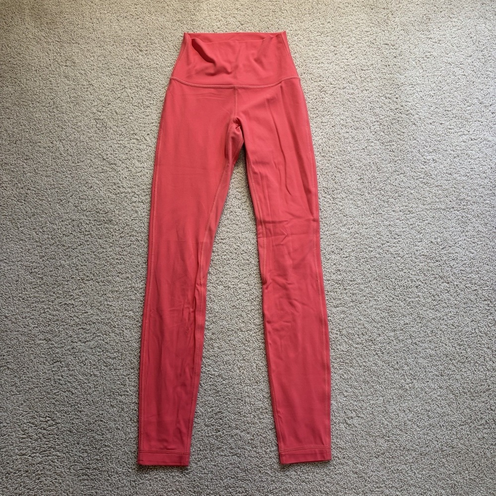 Lululemon Align High Rise Tight Leggings Size 2 Pink Coral W5CTIS